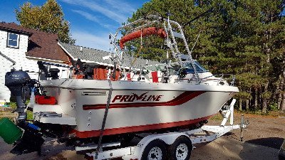 1996 Proline Cuddy Fish 22 22 ft | Walleye, Bass, Trout, Salmon Fishing Boat