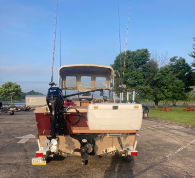 1995 Lund Baron Grand Sport 21 ft | Walleye, Bass, Trout, Salmon Fishing Boat