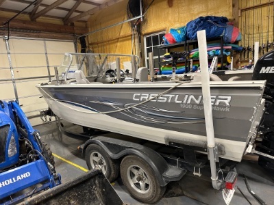 2008 Crestliner 1900 superhawk 19 ft