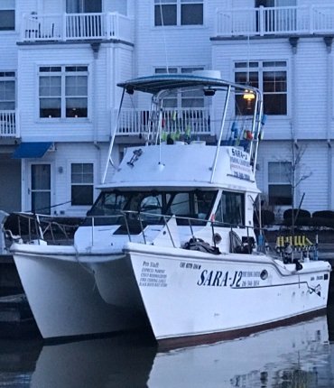 1999 Baha Cruisers King Cat flybridge fisherman model 34 ft